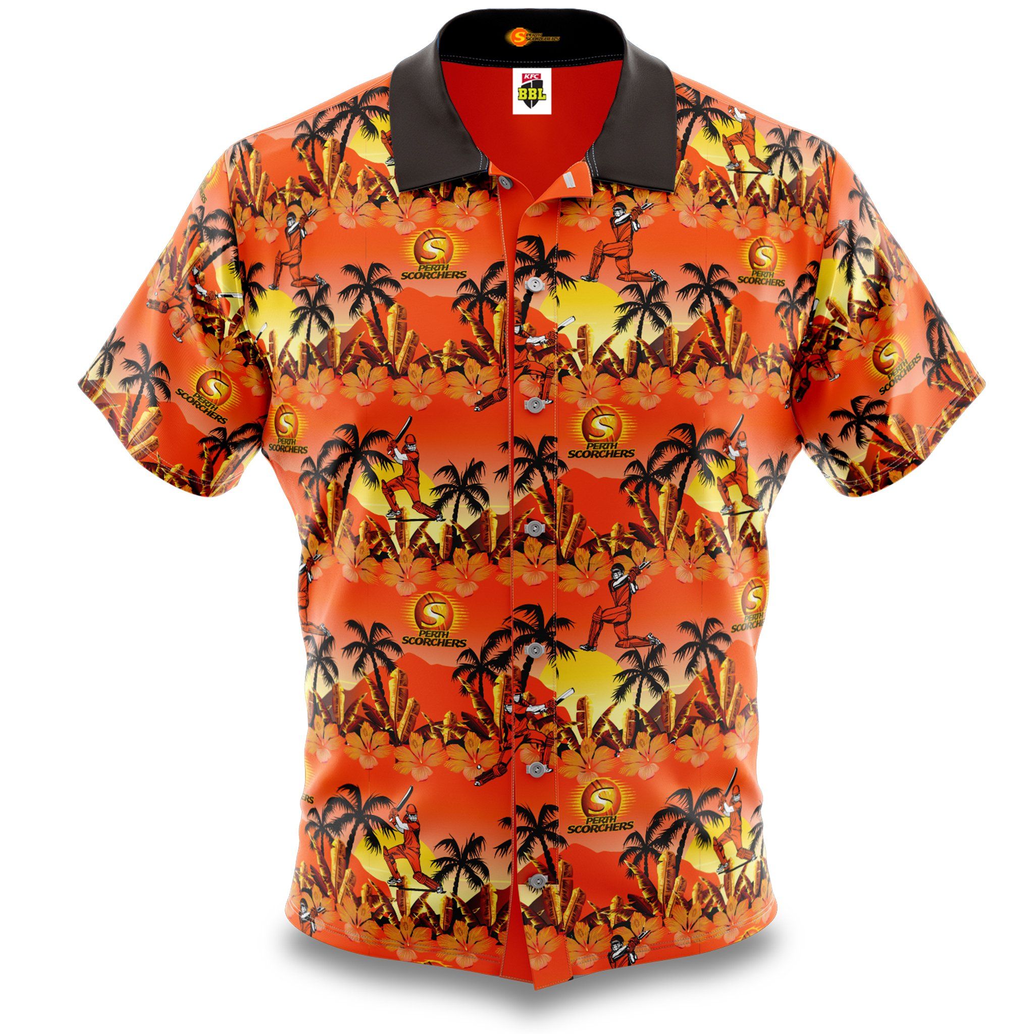 Bbl Perth Scorchers Hawaiian Shirt