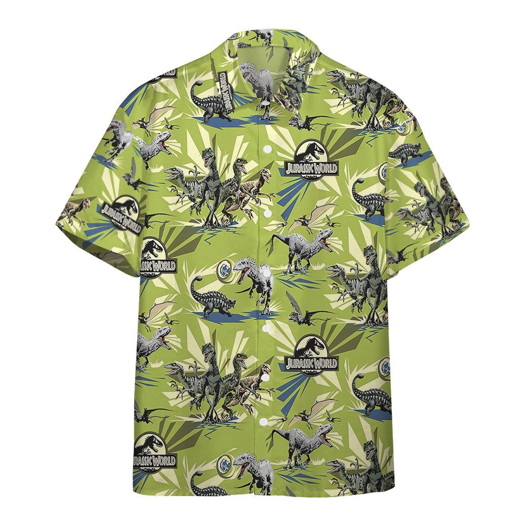 Gearhumans Jungle Rules Dinosaur Custom Hawaii Shirt Ha106226