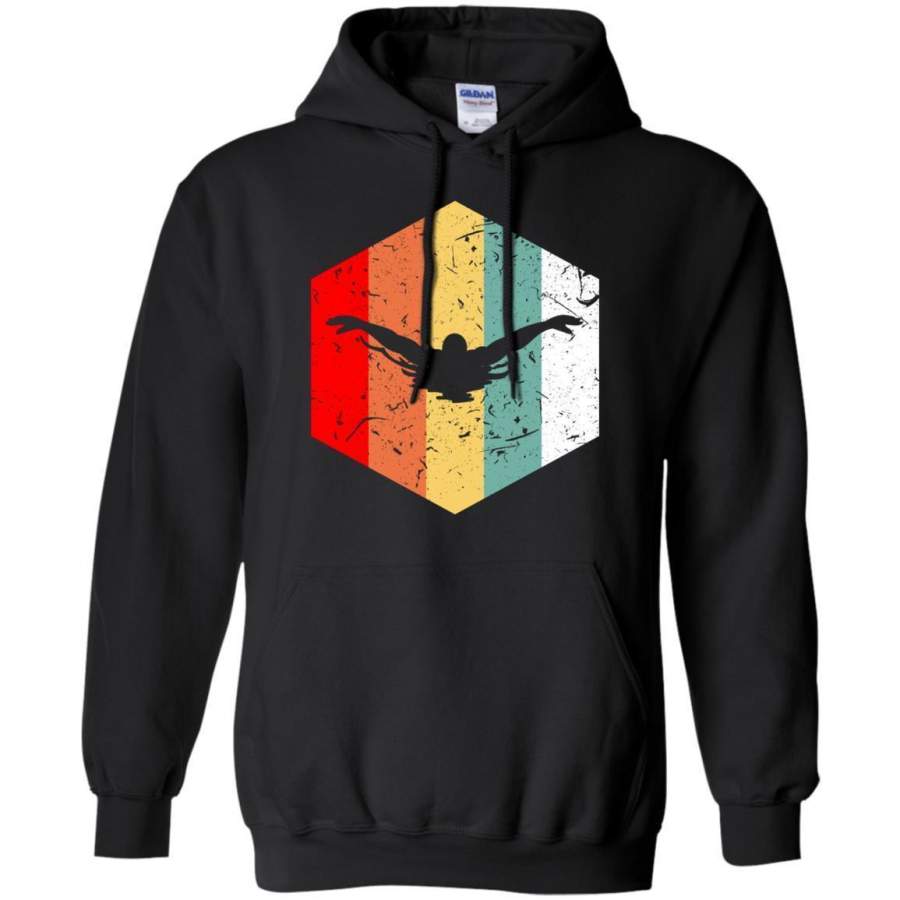 AGR Retro Vintage Swimming Classic Hoodie