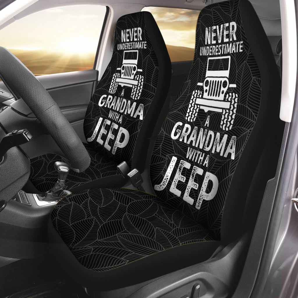 Never Underestimate Old Man With Jeep Car – Seat Covers 1121