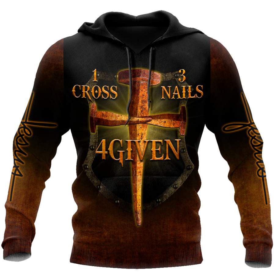 1 Cross 3 Nails 4 Given  3D All Over Printed Shirts For Men and Women Pi30062002