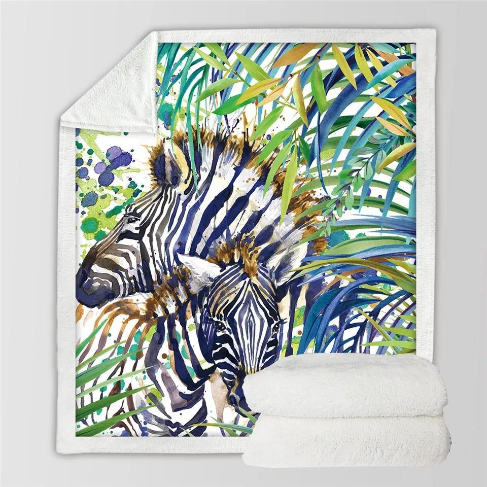 Safari Zebra Throw Blanket