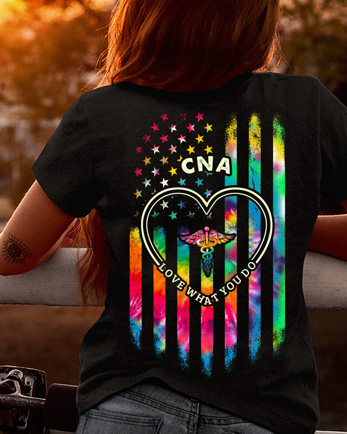 Cna Love What You Do American Flag For Nurse Gift Standard/Premium T-Shirt