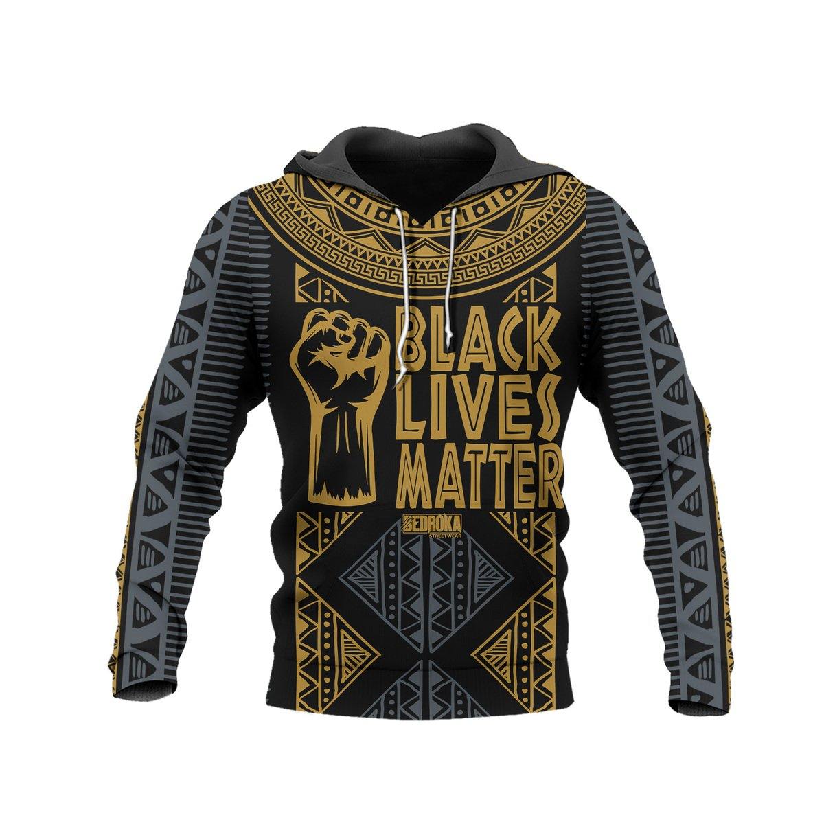 Black Lives Matter African Design Aop Hoodie