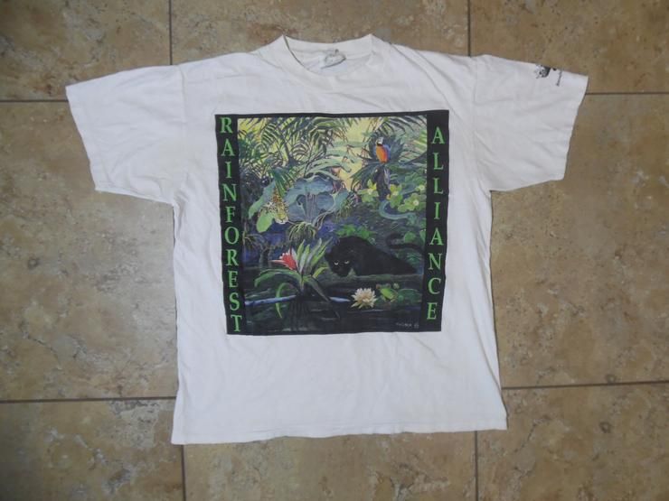 Vtg Save The Rainforest Alliance Environtalist Shirt