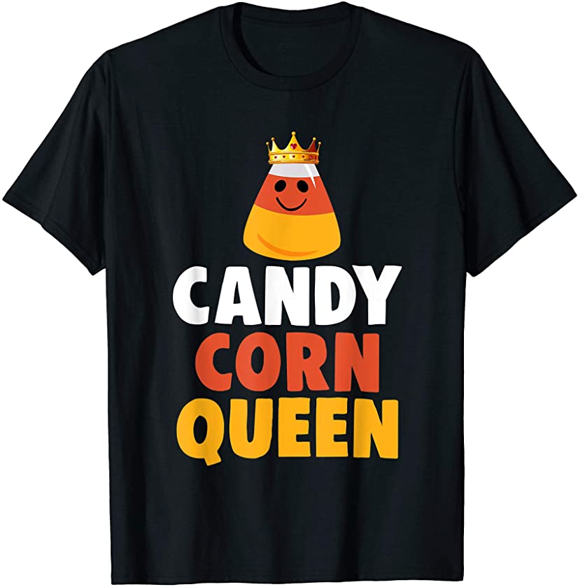 Candy Corn Queen Halloween Trick or Treat Gift T-Shirt