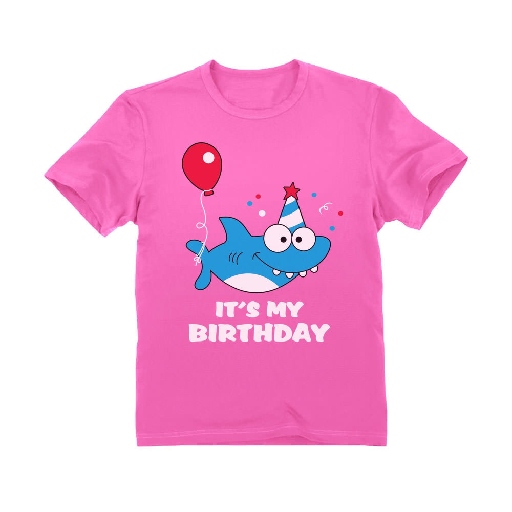 Birthday Boy Or Girl Shark Shirt Funny Gift Toddler Kids T-Shirt