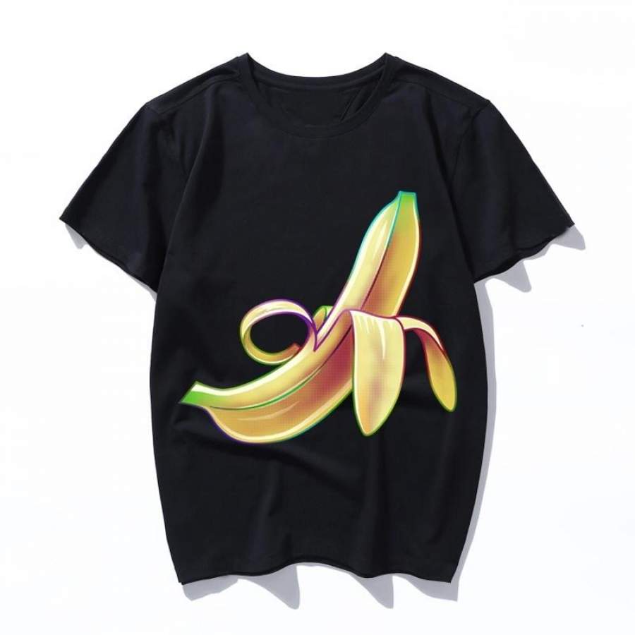 banana in a banana men t shirt women fashion top hip hop tshirt harajuku aesthetic ulzzang 90s t-shirt kawaii funny short sleeve female