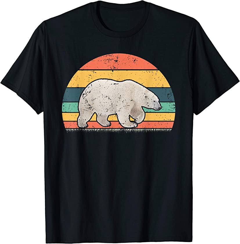 Retro Vintage Polar Bear Animal Lover Zookeeper T-Shirt