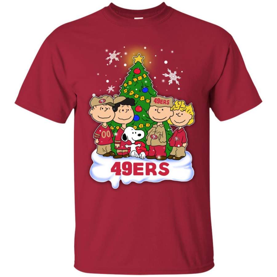 Snoopy The Peanuts San Francisco 49ers Christmas Tshirt For Fans