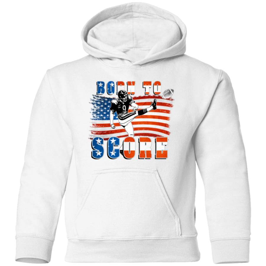 AGR Born to Score Football Player Kicker Toddler Pullover Hoodie