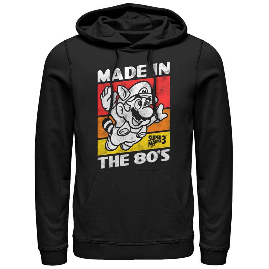 Nintendo Men’s Raccoon Mario Made in the 80’s  Lightweight Hoodie