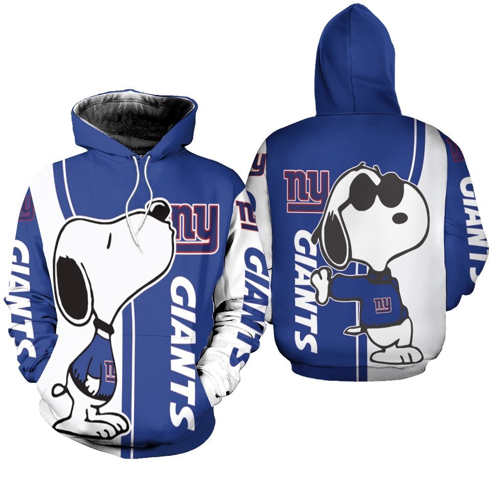 New York Giants Snoopy Lover Printed 3d Unisex Hoodie