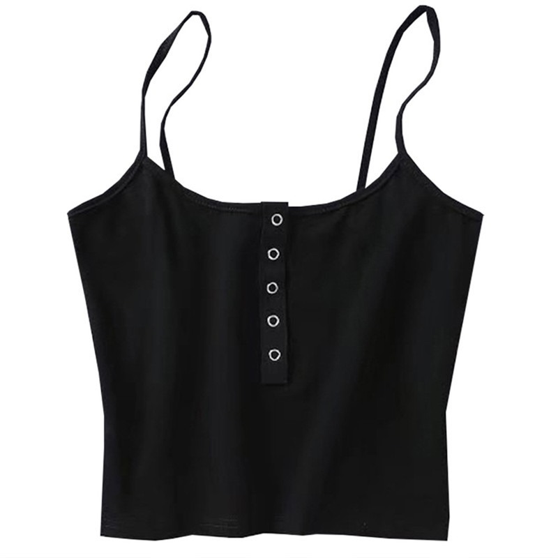 Summer 2022 Sexy Party Tops Backless Hollow Out Fitness Sleeveless Short Crop Tops Camisoles Streetwear Black Lace Up Crop Tops alx