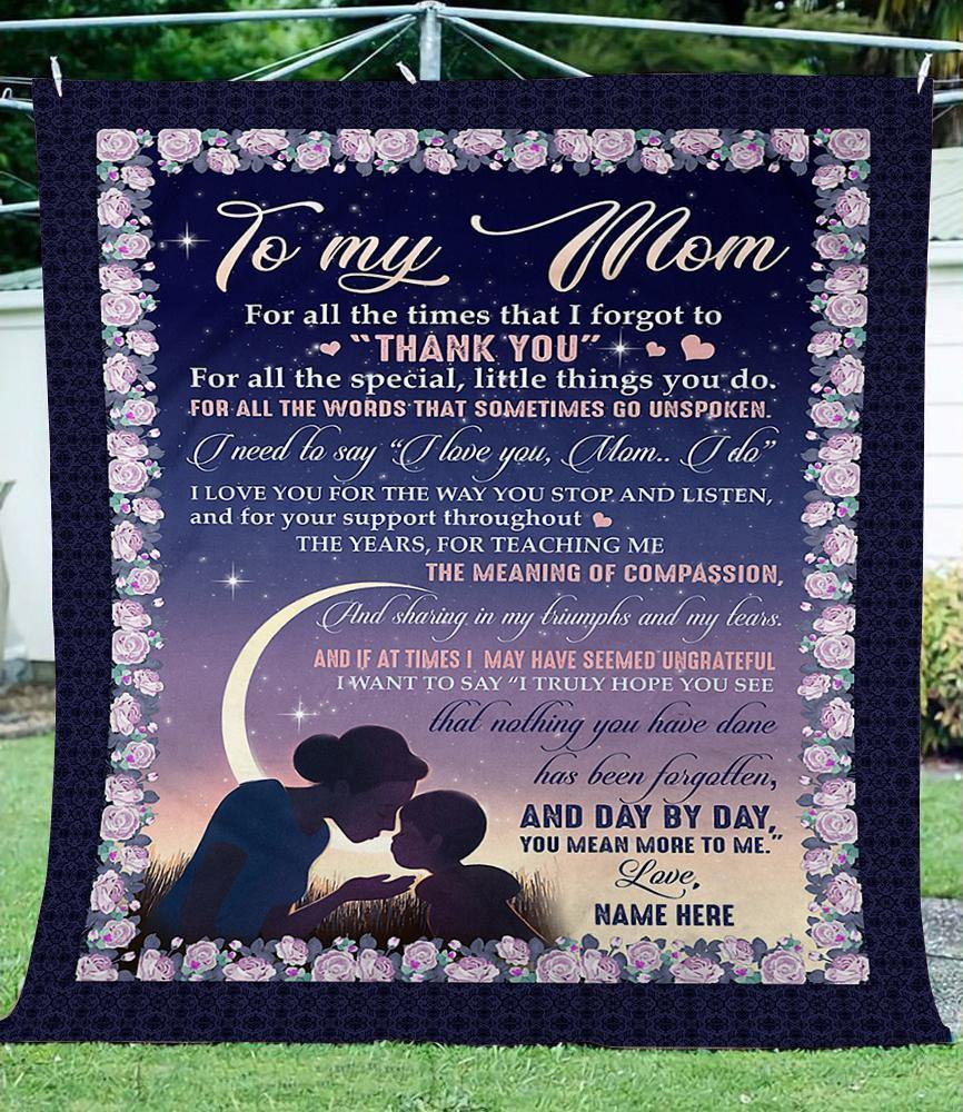 To My Mom  – Gift For Mom For Family Unique Gifts Ideas For Home Decor  – Fleece Blanket Sherpa Blanket