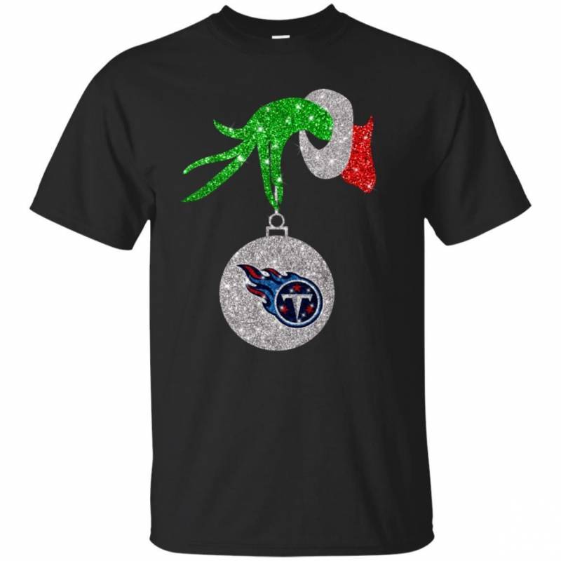 Tennessee Titans Glitter Grinch Monogram Ornament Christmas Gift Classic T-shirt