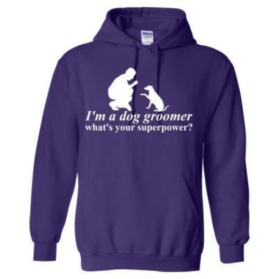 AGR I Am A Dog Groomer Whats Your Superpower Men – Heavy Blend™ Hooded Sweatshirt