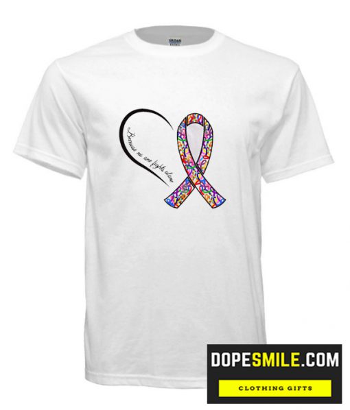 Multicolor Ribbon All Cancer Awareness cool T Shirt