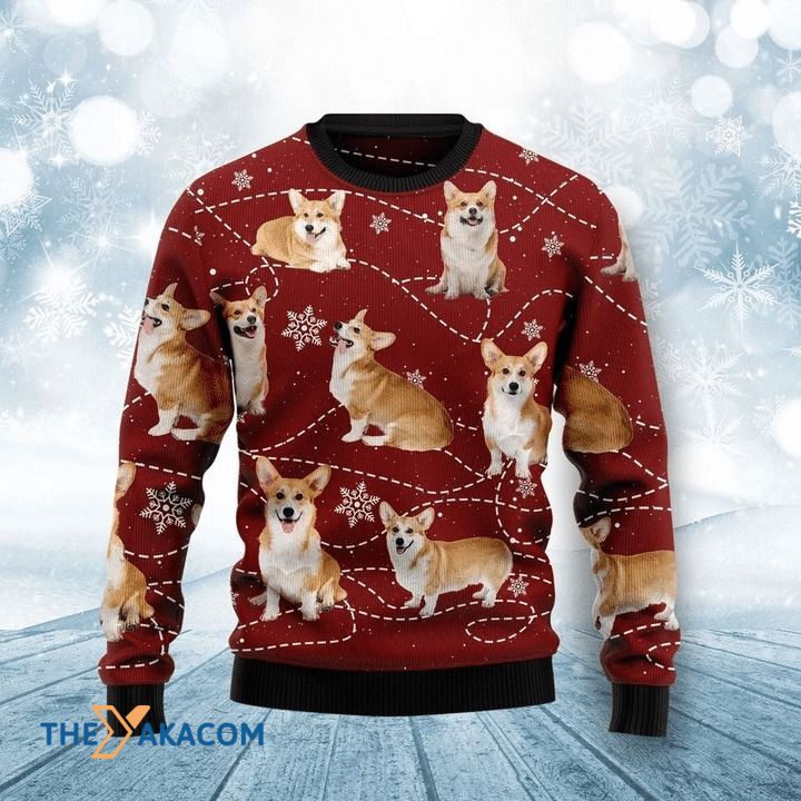 Christmas Patterns And Corgi Map Gift For Christmas Ugly Christmas Sweater Thanksgiving Day 2022 Gift