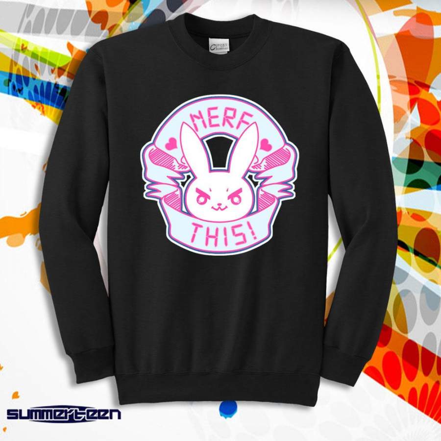 Nerf This Overwatch Bunny Gif Men’S Sweatshirt