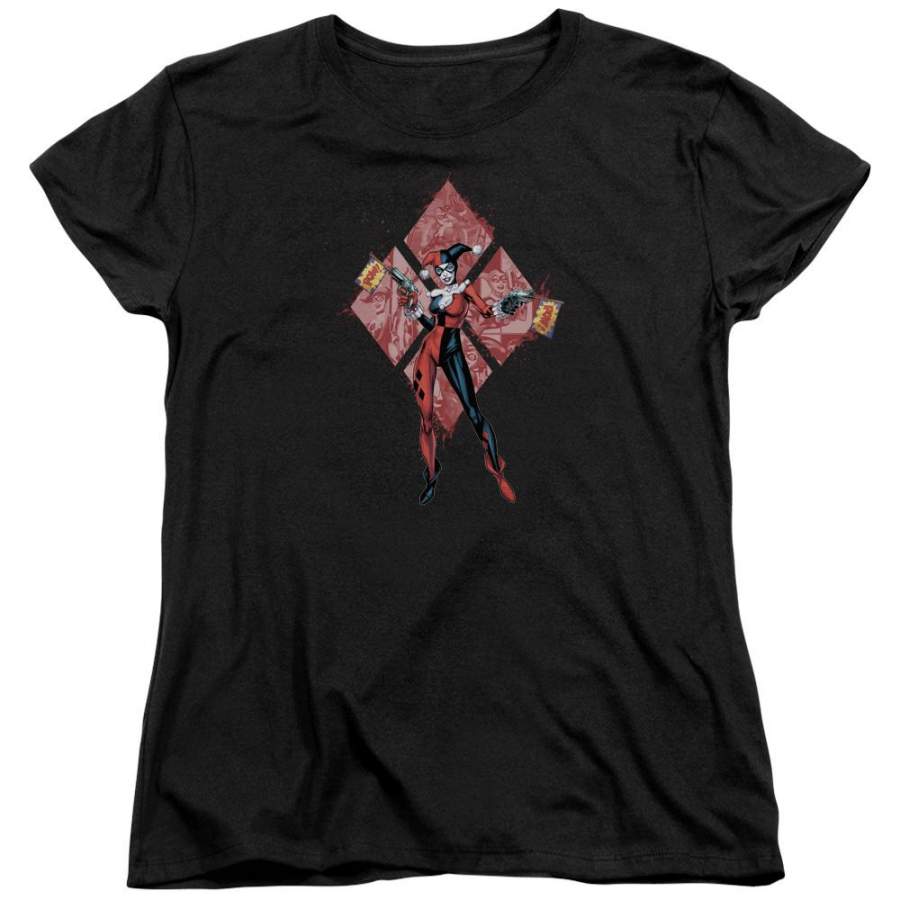 Batman – Harley Quinn (Diamonds) Short Sleeve Women’s Tee