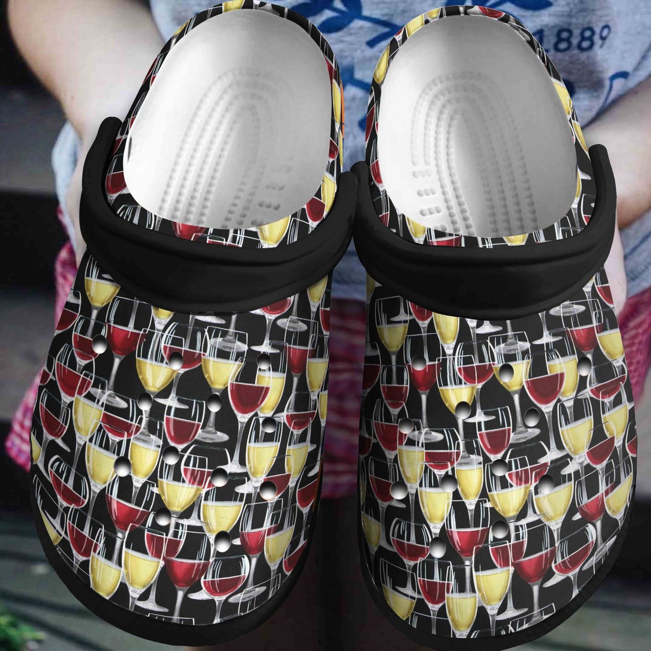 Wine Personalized Clog, Custom Name, Text, Color, Number Fashion Style For Women, Men, Kid, Print 3D Wine V1