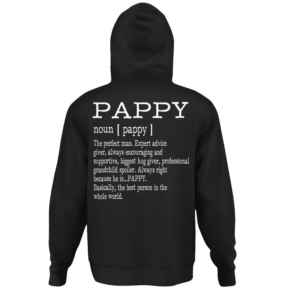 Pappy Definition Grandpa Father’S Day Gifts – Men Hoodie Print On Back