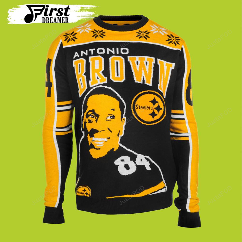 Antonio Brown 84 Nfl Player Pittsburgh Steelers Ugly Sweater