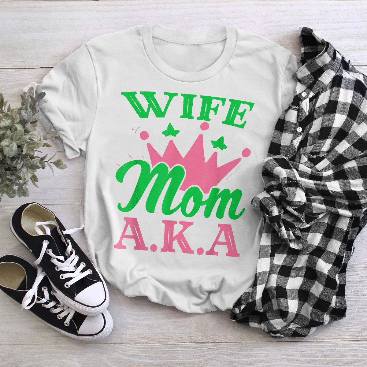 Alpha Kappa Alpha 1908 Shirt Wife Mom 1908 Shirt Pink And Green Shirt Pretty Girl Shirt