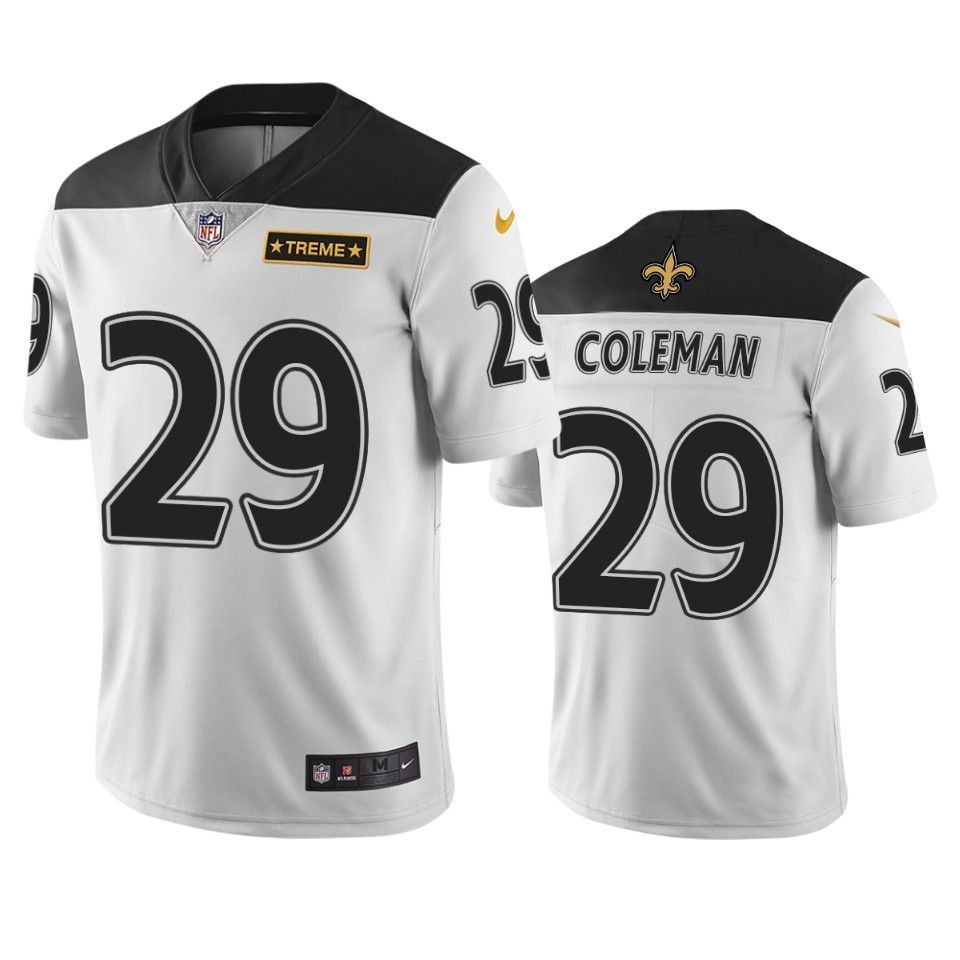 New Orleans Saints 29 Kurt Coleman Men Jersey White City Edition