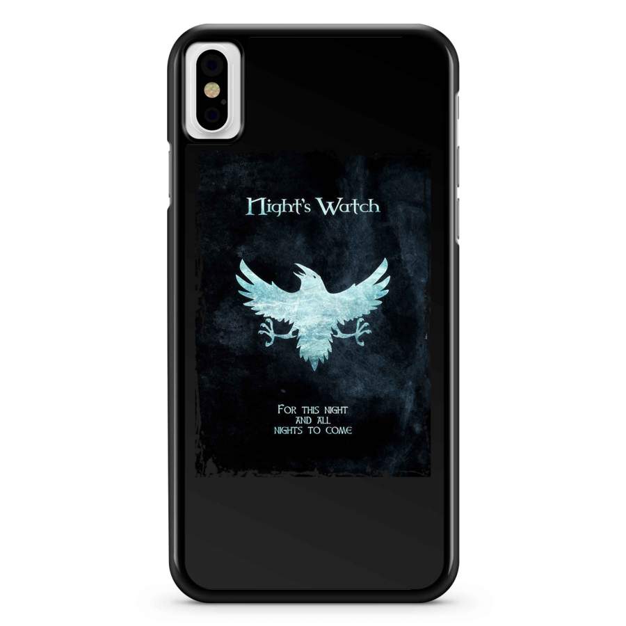 Game Of Thrones Nights Watch Poster iPhone X / XS / XR / XS Max Case