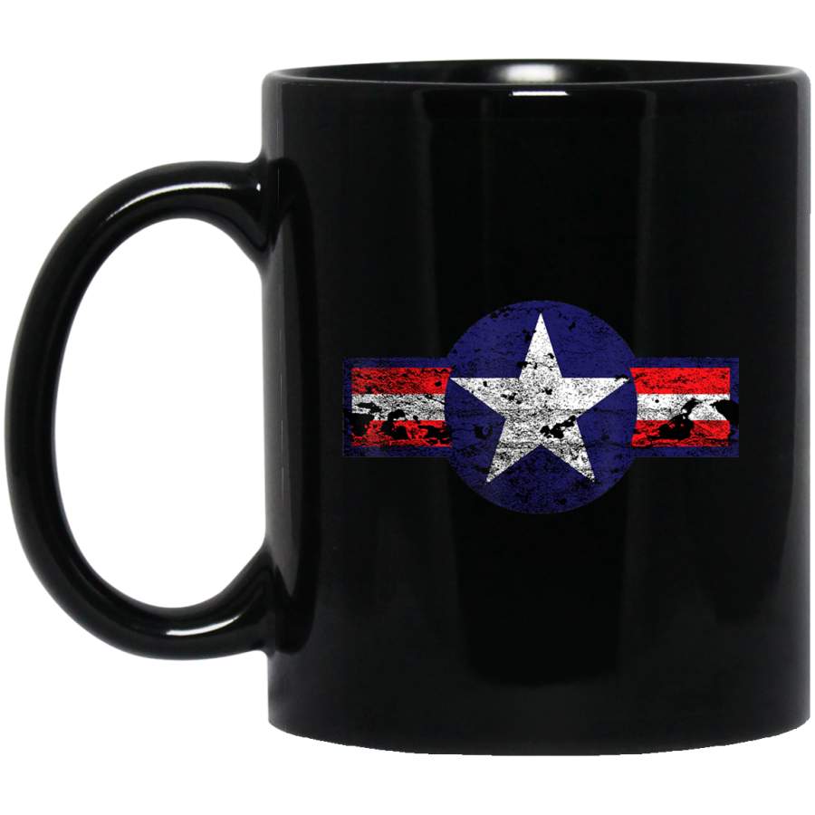 Vintage Ww2 Aircraft Battle Star Aviator _2650 Coffee Mug