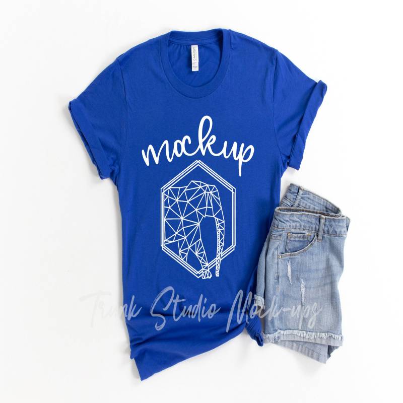 True Royal 3001 Shirt Mockup, True Royal Shirt Mockup ...