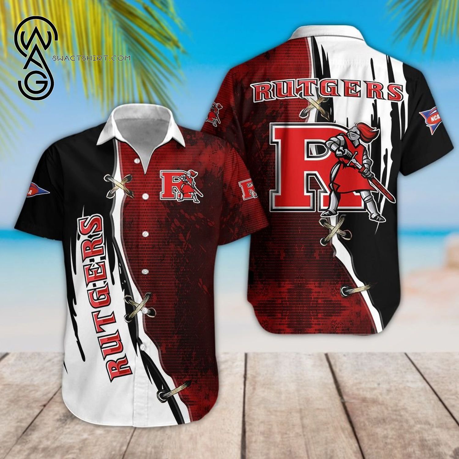 NCCA Rutgers Scarlet Knights Limited Edition Hawaiian Shirt