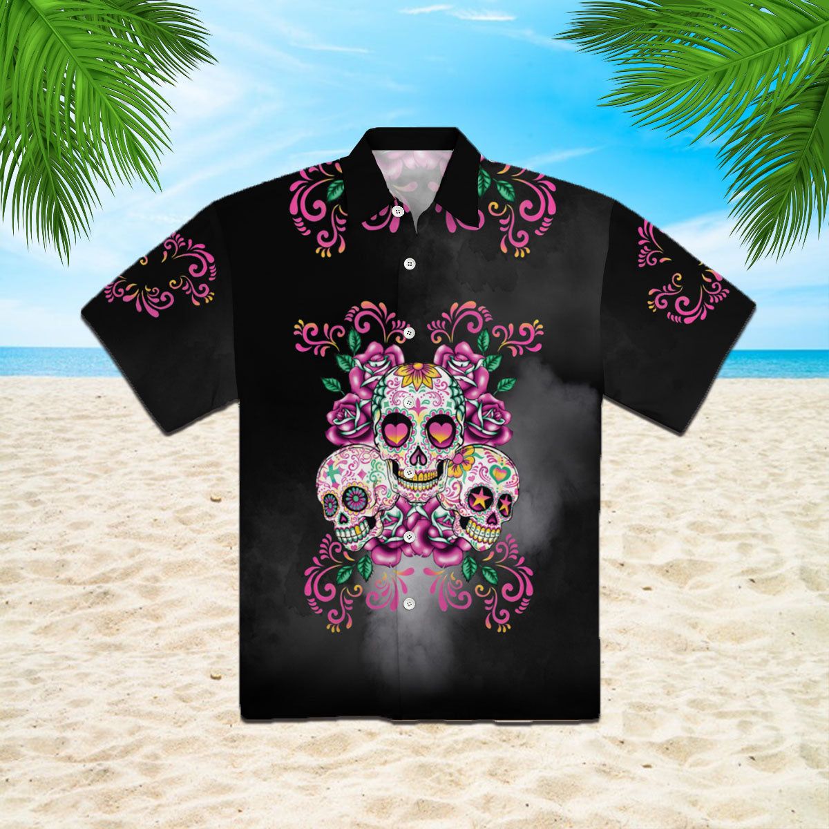 Sugar Skull Hawaii Shirt For Men Women Ha83712