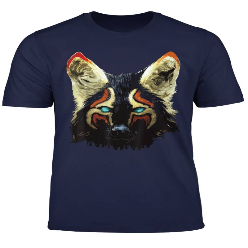 Unisex Men S Women S T Shirt Back Fox Wolf Face