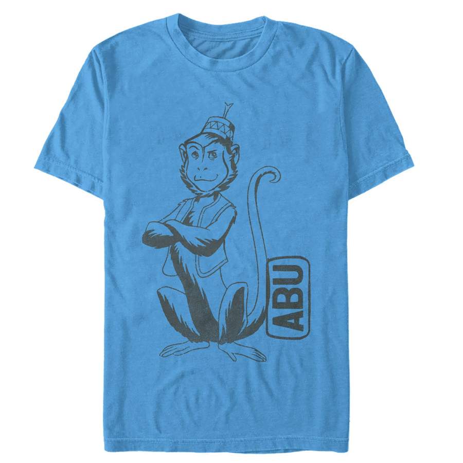 Aladdin Men’s Cartoon Abu Profile T-Shirt