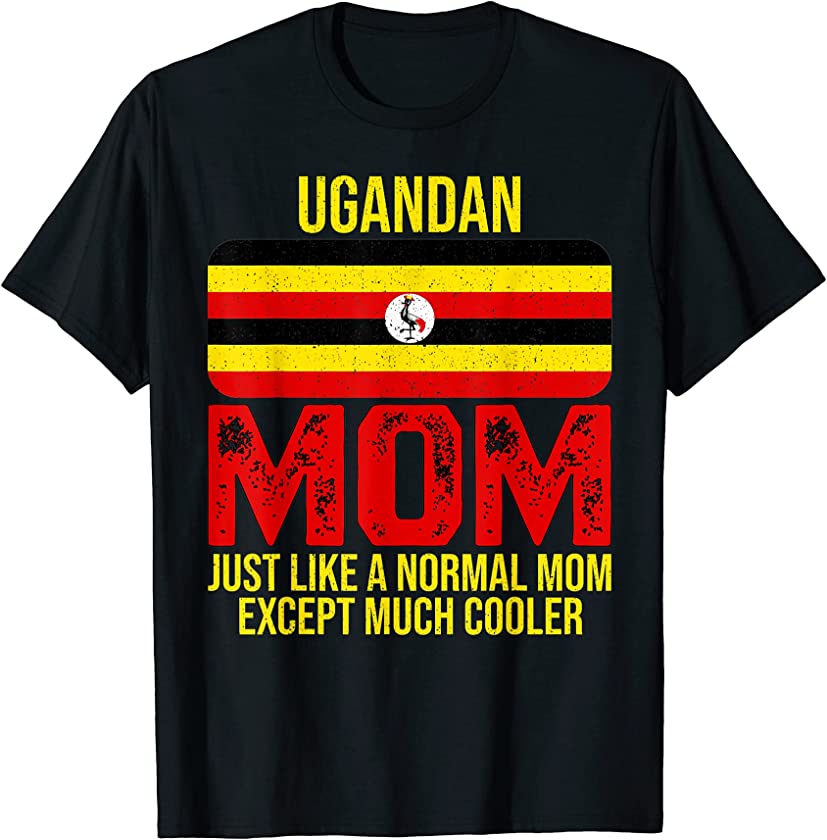 Vintage Ugandan Mom Uganda Flag Design Mother’s Day T-Shirt