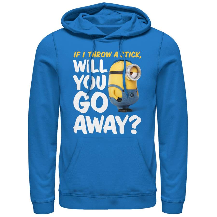 Despicable Me Men’s Minion Go Away  Lightweight Hoodie