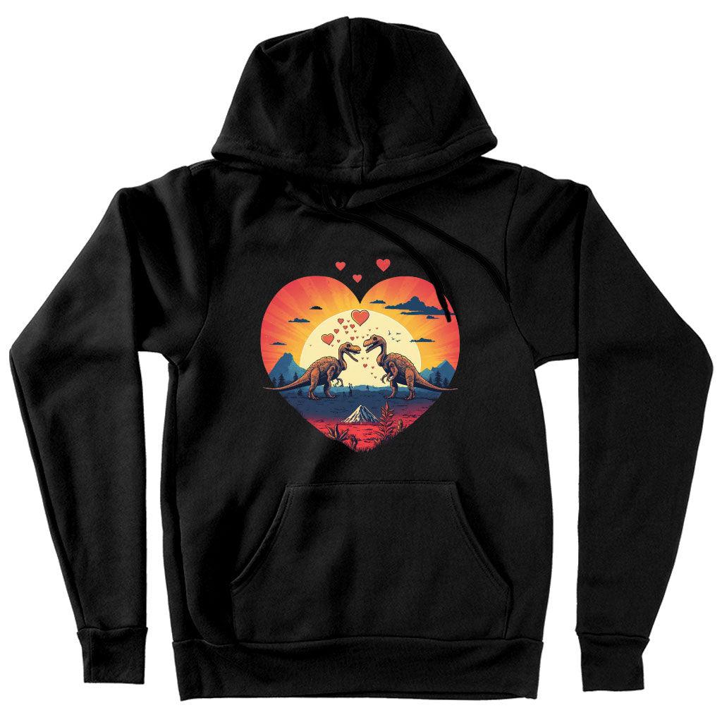 Cartoon Hooded Sweatshirt – Dinosaur Themed Hoodie – Unique Hoodie