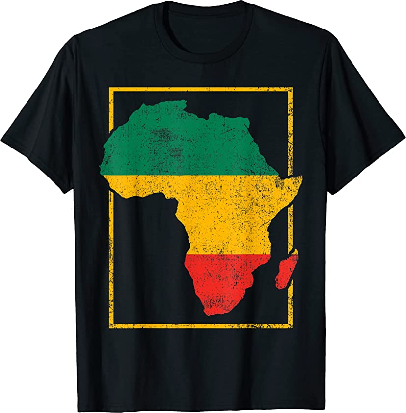 Africa African Map Vintage T-Shirt