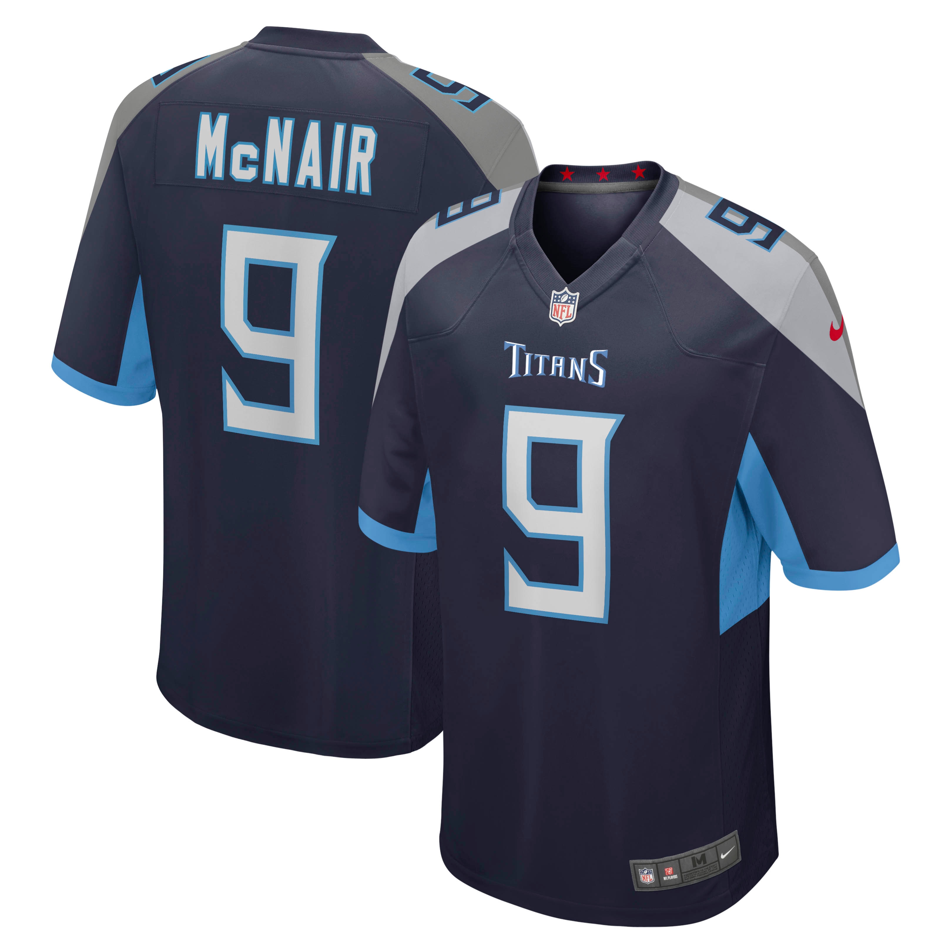 Steve McNair Tennessee Titans Game Retired Player Jersey – Navy