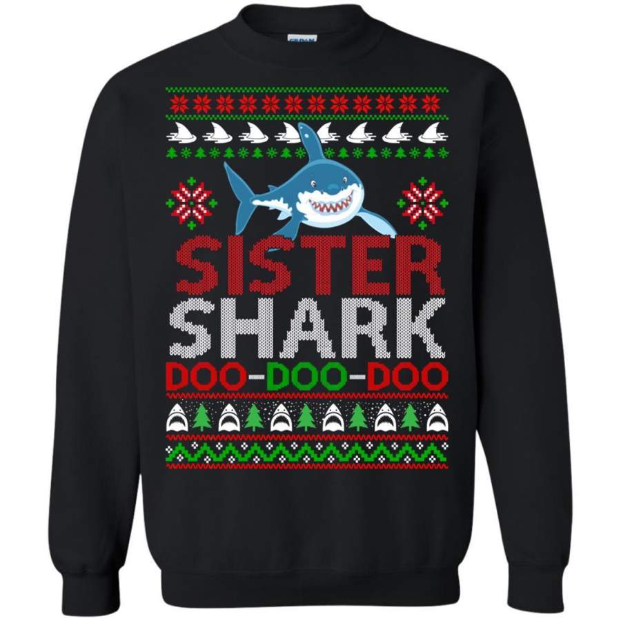 AGR Sister shark Doo Doo Doo Christmas sweatshirt