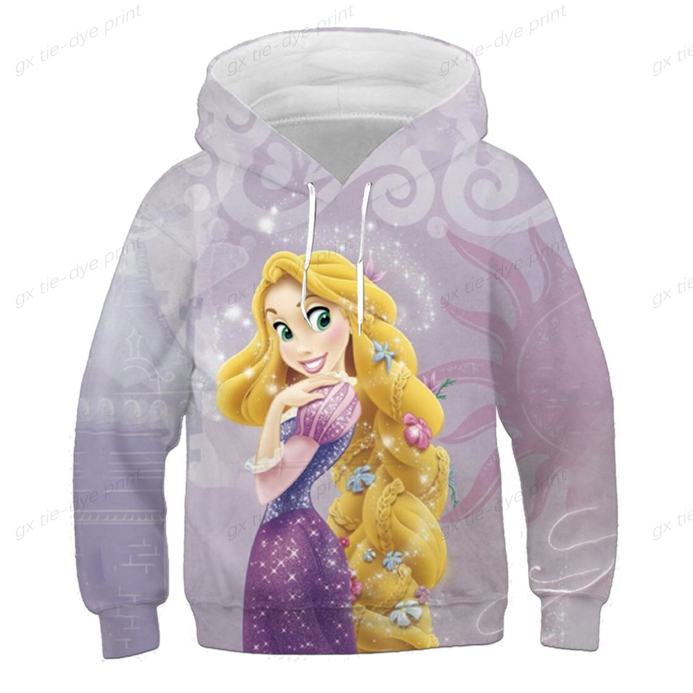 Spring Autumn Ariel Little Mermaid Children Baby Boy Girl Toddler 3d Printed Hoodie Cartoon Sportswear Women’s Sportswear alx