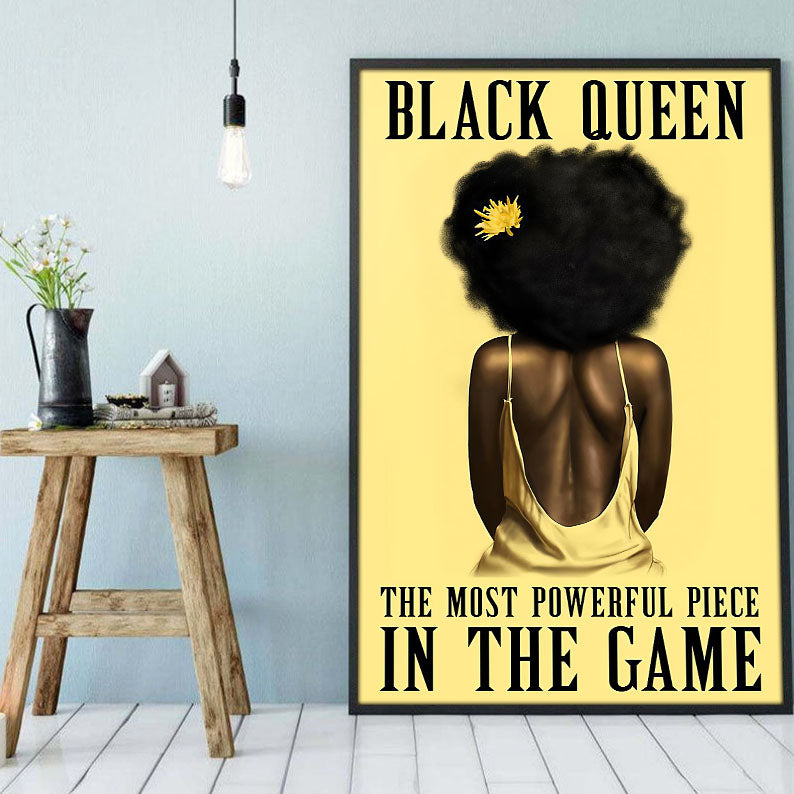 South Africa Custom Canvas Prints Unique African American Poster Art Print Black Queen Afro Man Pretty Canvas Home Decoration