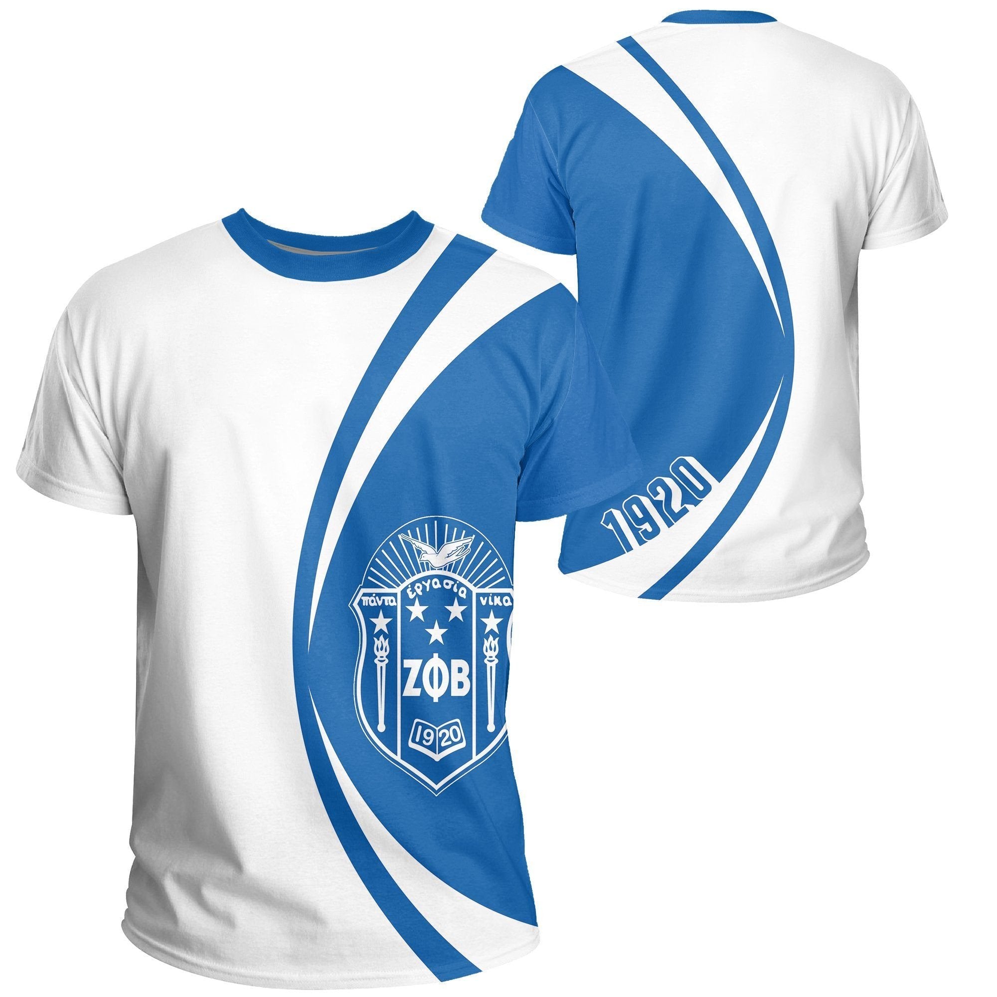 Sorority Tshirt – Zeta Phi Beta Big Logo Tee Circle Style