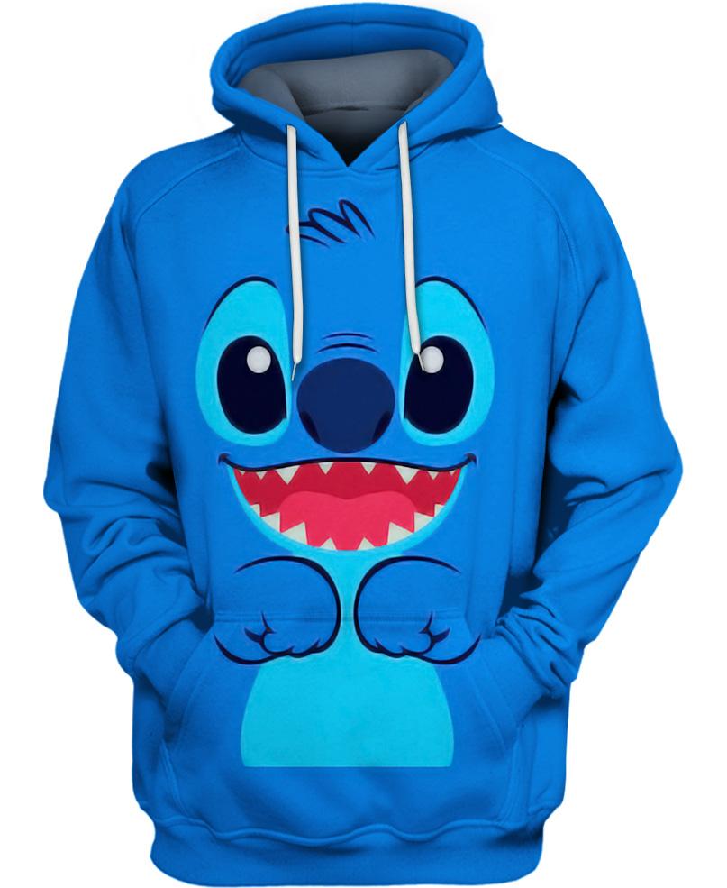 Blue Stitch Hoodie, Stitch Hoodie, Cute Stitch Hoodie, Stitch Sweatshirt Women, Stitch Zip Hoodie Cartoon, Stitch T-Shirt, Stitch Hoodies For Women, Mother Day Gift