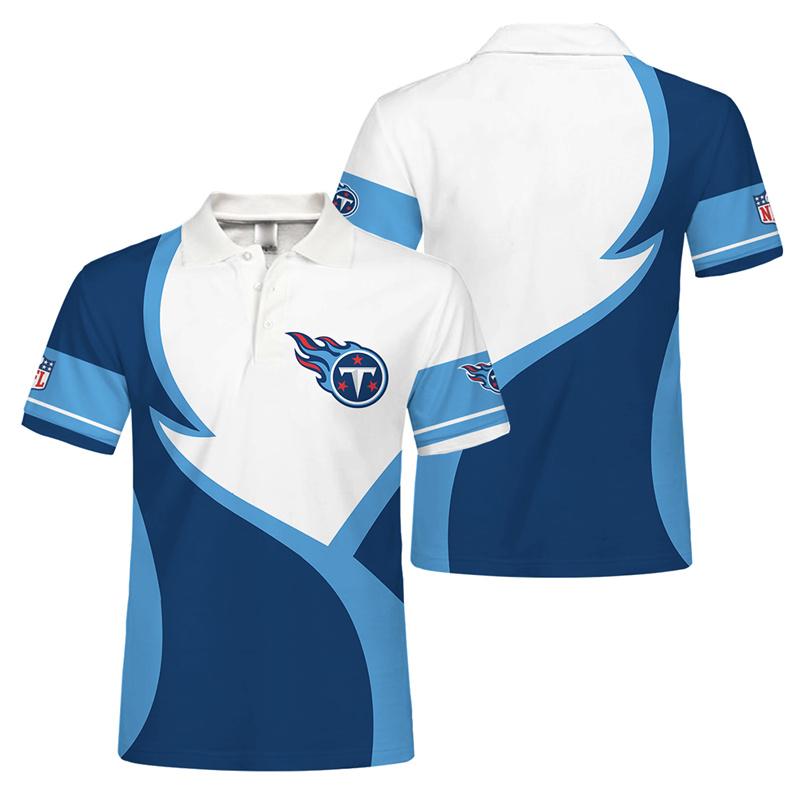 Tennessee Titans Button Up Polo Shirt