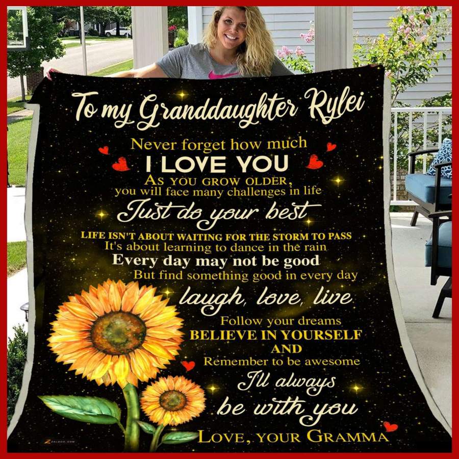 Blanket Gift For    Granddaughter Rybei I’ll Always Be With You