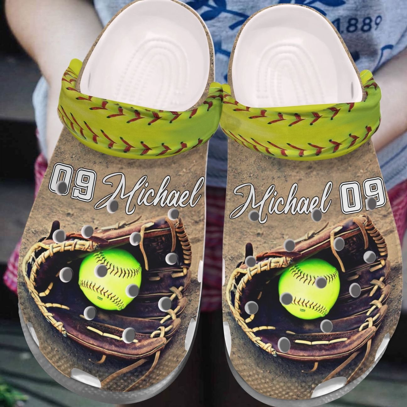 Softball Personalized Clog, Custom Name, Text, Color, Number Fashion Style For Women, Men, Kid, Print 3D Softball Is My Super Power